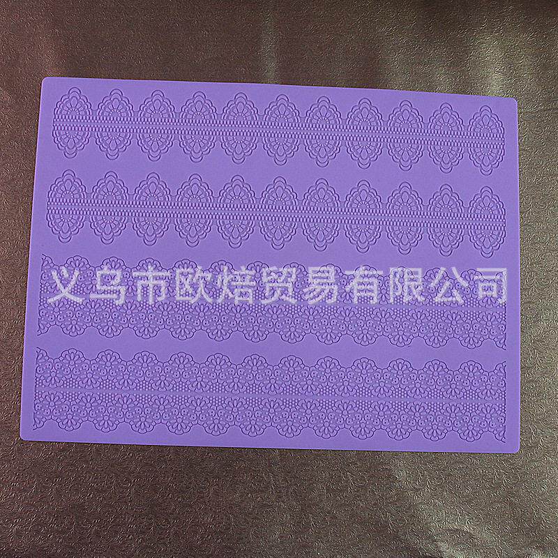 蛋糕翻糖蕾丝花边硅胶垫 大号蕾丝模 蛋糕花边装饰翻糖模