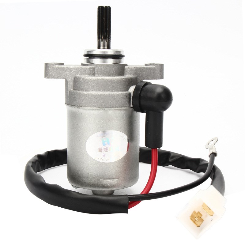 摩托车启动电机马达 适用巧格ZY100T启动电机马达 鬼火 丽鹰100