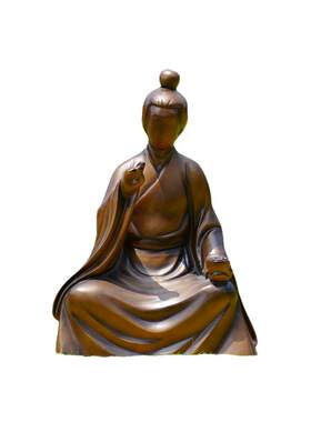 玻璃钢仿铜古风人物雕塑景区公园学校广场售楼部琴棋书画美陈摆件