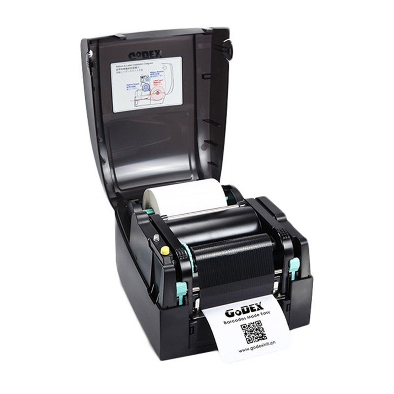 GoDEX科诚EZ130 EZ120条码不干胶标签打印机二维条形码碳带水洗唛