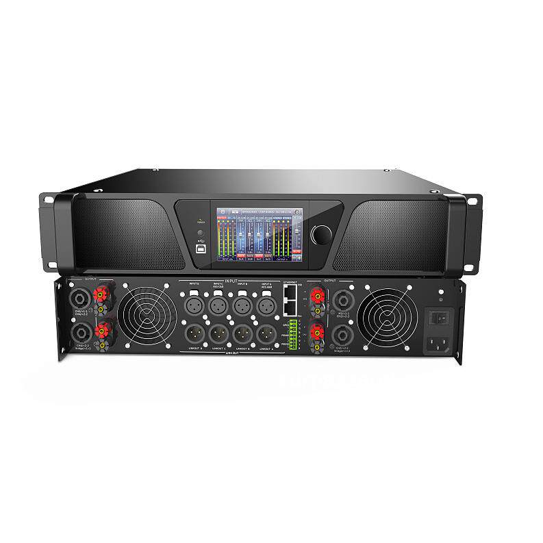 DSA41 四路4x1000WDSP数字功放宽电压100V 70V 8欧专业功放