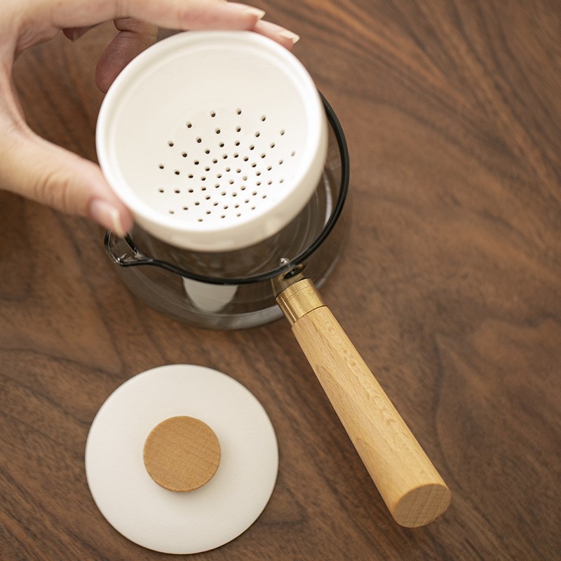 转转泡旅行茶具套装便捷式户外快客杯侧把玻璃懒人自动泡茶器