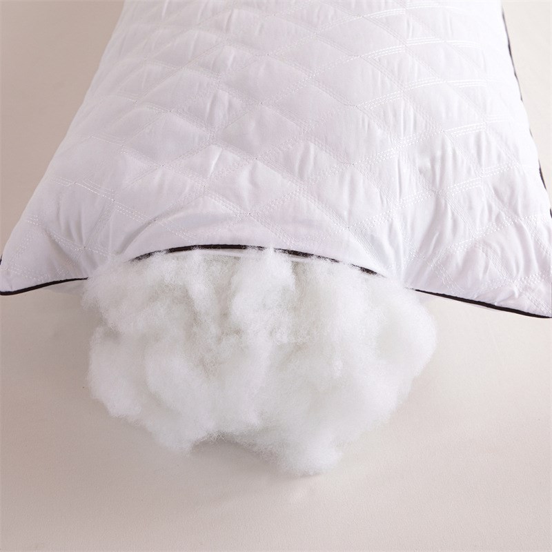 严选出口柔软磨毛亲肤情侣款绗缝双人长枕羽丝绒等身长条抱枕头芯