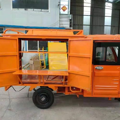 三轮车地摊餐车货运车封闭多功能废品电动回收车箱式小吃快递摆摊