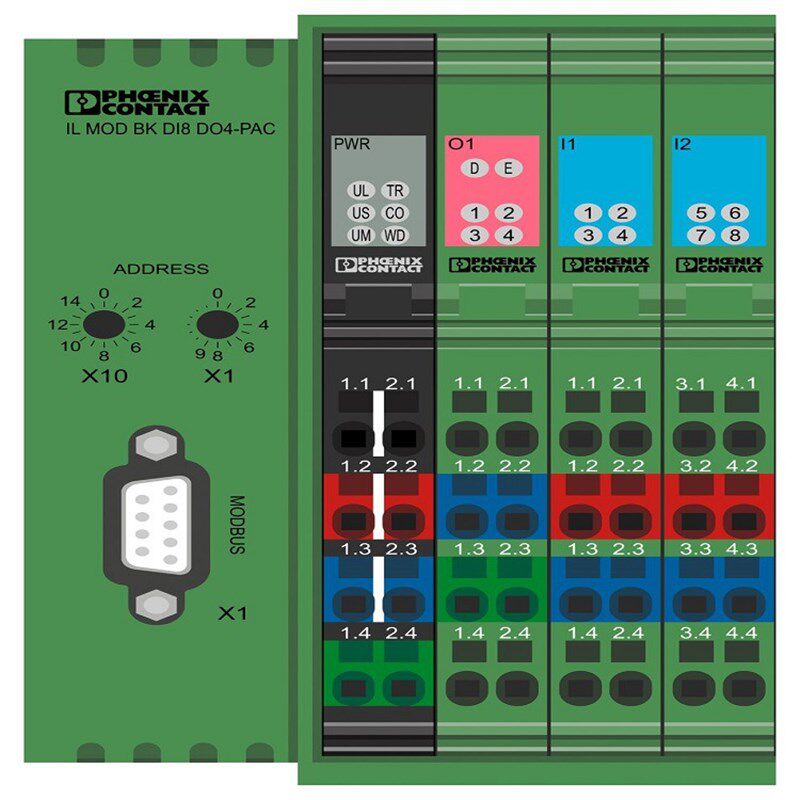 菲尼克斯 模拟量模块 - IB IL TEMP 4/8 RTD-PAC  -2863915