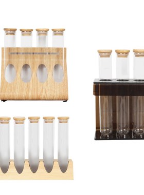 全屋定制厨房橱柜具样板间软装饰品D密封罐试管展示架餐厅台面摆