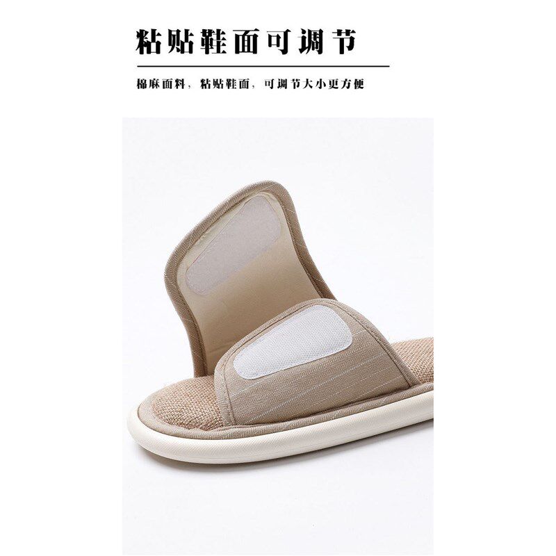 夏季亚麻透气中老年脚肿加宽w加肥拖鞋痛风浮肿大脚骨防滑受伤轻
