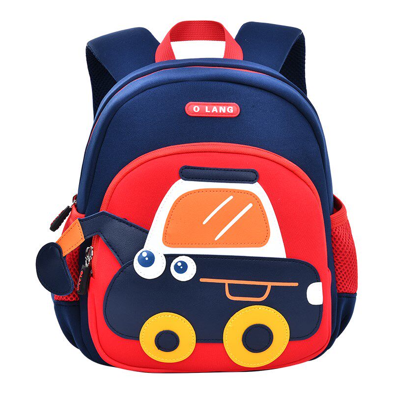 儿童幼儿园挖掘机书包男童男孩小班大班小童小孩宝宝X外出旅游背