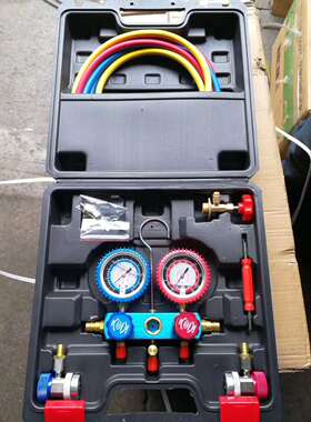 汽车空调加氟表r134a冷媒氟表雪种压力表空调加氟工具套装空调表