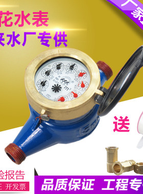 宁波宾源牌家用冷水表老式指针机械高灵敏旋翼式4分自来水