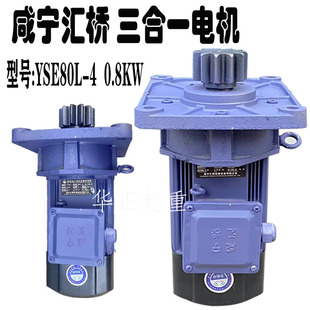 咸宁汇桥三合一起重机大车运行软起动电机YSE80L 40.8KW端梁驱动