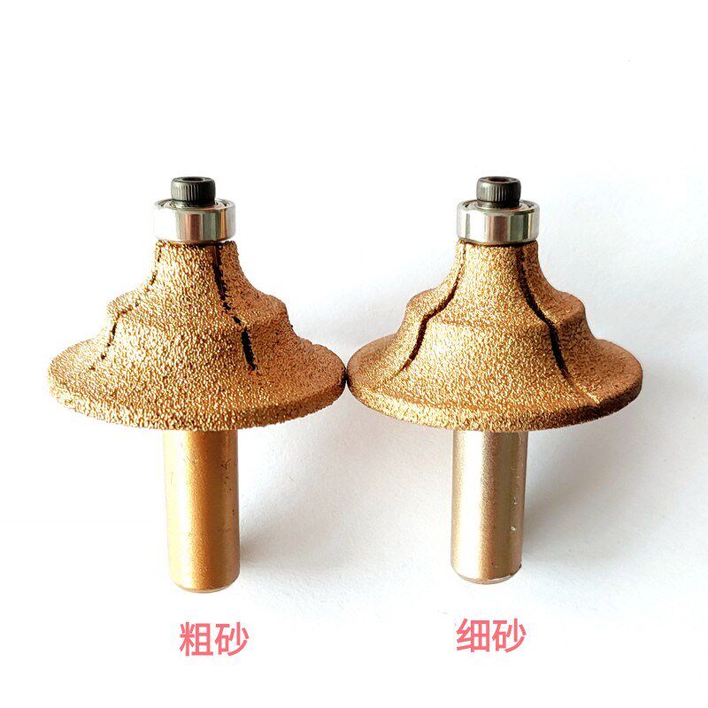 恒利石英石刀头欧式2型刀金刚石欧式造型刀12.7柄雕刻机刀欧2型