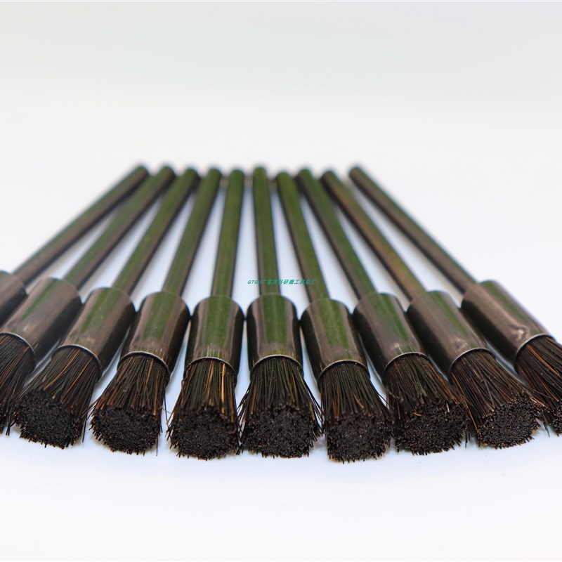 台湾一品棕刷 进口一品毛刷ABF-01 02模具抛光毛扫黑柄清洁刷