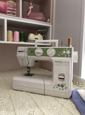 MEKKA麦嘉缝纫机MK622家用小型电动多功能吃厚台式迷你可锁边机车