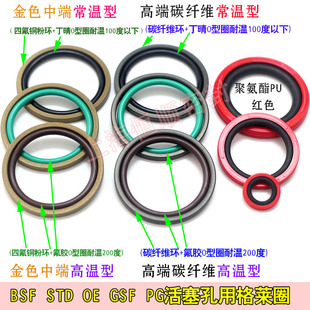 STd斯特封OEd BSF人气轴用格莱圈导向带密封圈油封氟胶防尘圈 GRS