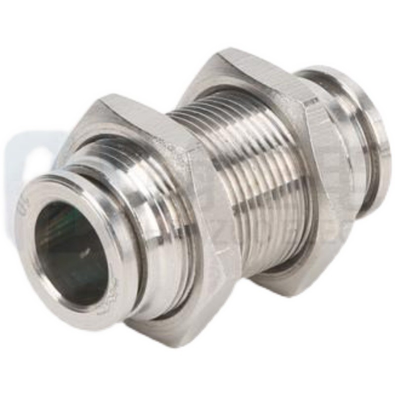 不锈钢304快插穿板 PM隔板快接 气管快插直通接头 穿箱转换