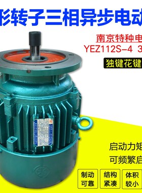 南京特种电机YEZ112S-4/3.0KW摆线针轮减速机YEZ电机YEZ112L4.5KW
