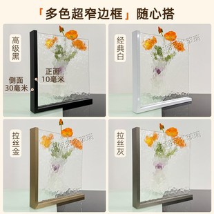 超白银霞钢化艺术玻璃隔断屏风玄关磨砂油砂洗P手台干区卫生间半