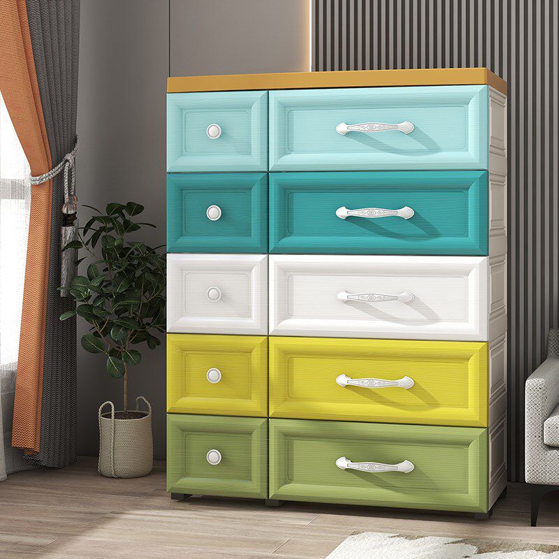 75cm加厚塑料宝宝抽屉式多层收纳柜G子储物柜客厅五斗欧式儿童衣