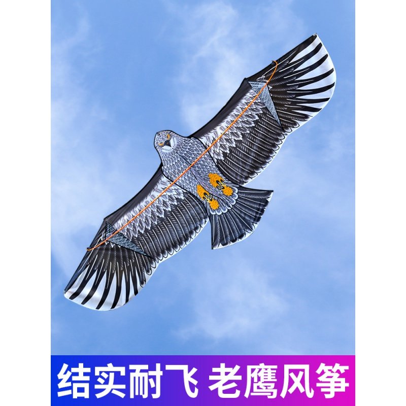 潍坊老鹰风筝大人专用网红风筝儿童微风易飞大型高档成人中国风^