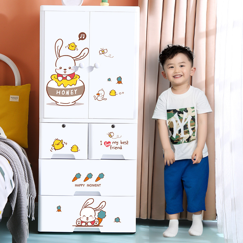 加厚儿童衣柜收纳柜子抽屉式置物柜宝宝家用储物柜婴儿多层整理箱