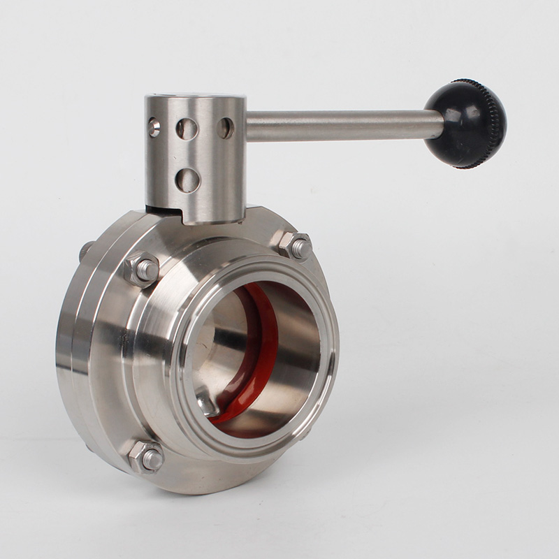 304/316L不锈钢快装蝶阀卫生级快开卡盘碟阀食品级卡箍式粉尘阀门