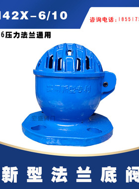 H42X-10/16新型底阀 水泵吸水铸铁法兰底阀DN50 65 80 100 150
