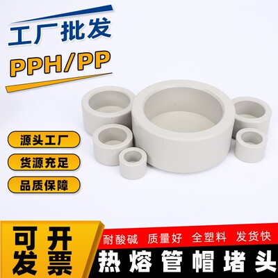 PPH堵头管帽PP PPR热熔通用管接头 全塑热熔接头管件耐腐蚀加厚