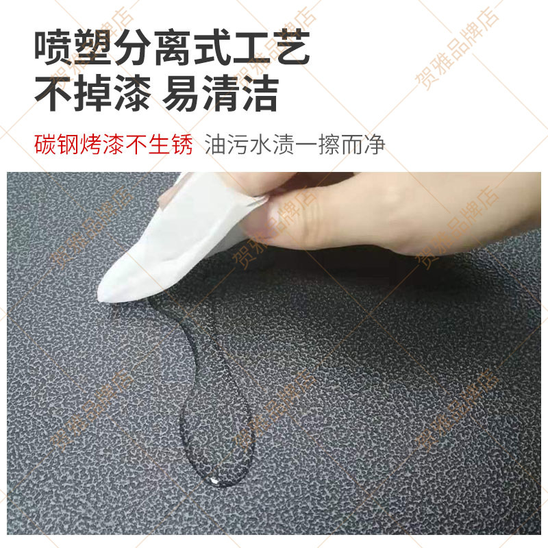 厨房金属碳钢落地多层大黑v色置物架多功能收纳菜橱柜烤箱放锅具