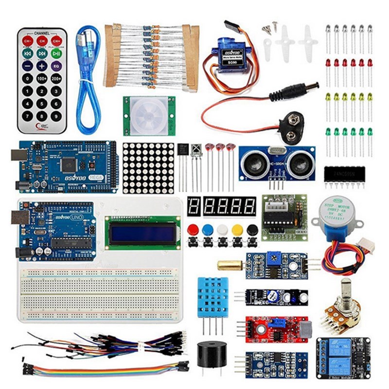 升级版 uno R3主板开发板入门套件 学习套件传感器单机片 kit