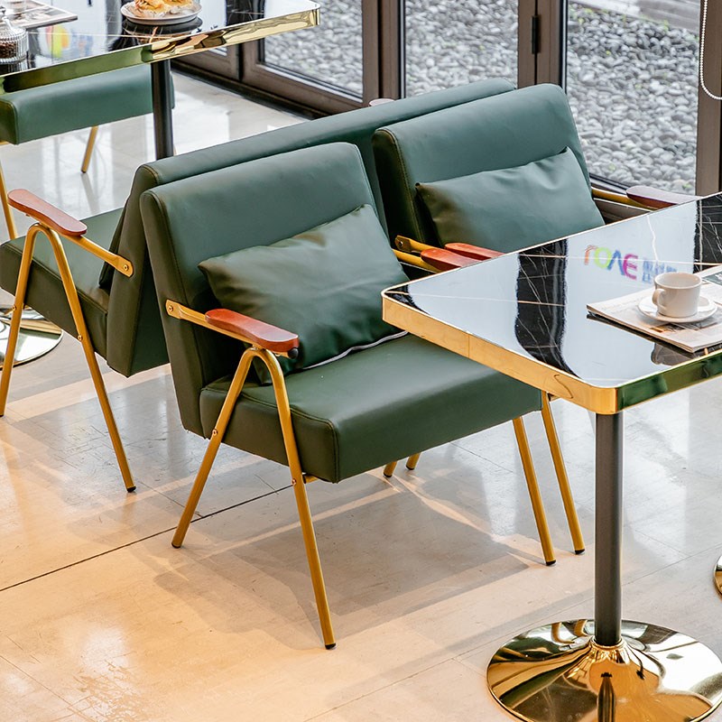 网红奶茶店卡座沙发咖啡厅工业风桌椅组合酒吧清吧休息区商用