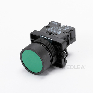 XB2 按钮开关自复位 启动停止钮 带箭头符号 点动开关平头钮 22mm