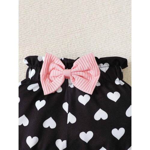 P 77560 Baby girl letter flower romper set 女婴字母花朵哈衣