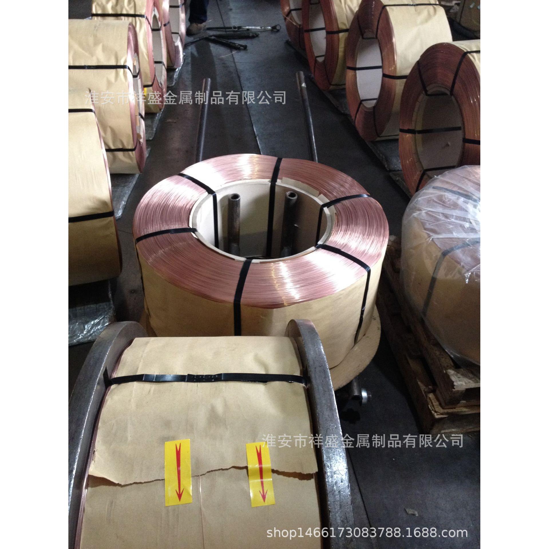 现货1.4mm风管用高强度镀紫铜钢丝 颜色光亮