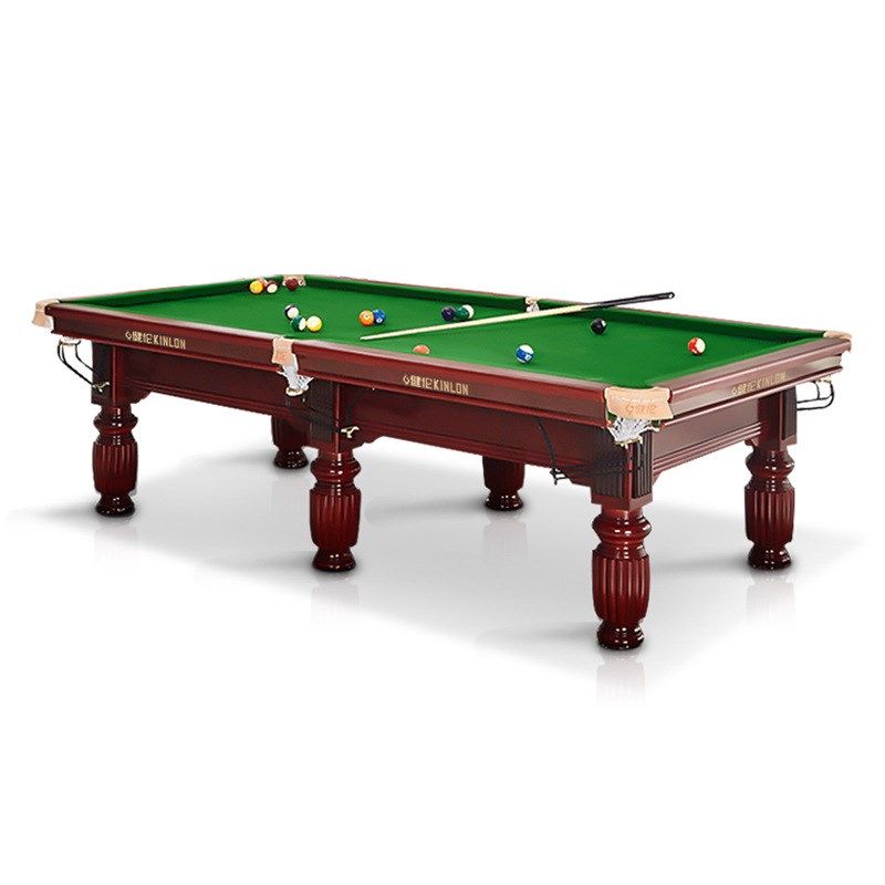 台球桌 标准成人家用桌球台美式黑八落袋台球案二合一中式经典