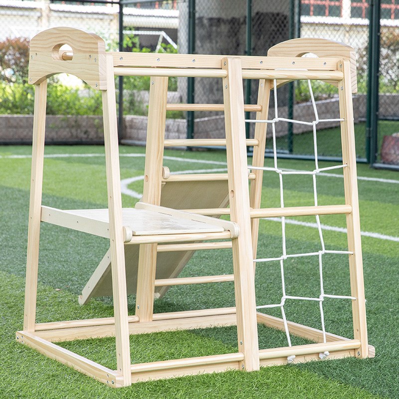 儿童攀爬架室内滑梯实木宝宝秋千组合幼儿园小型家用儿童乐园