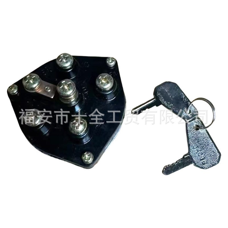 汽车装载机铲车原装电门锁JK406点火开关启动钥匙预热起动开关
