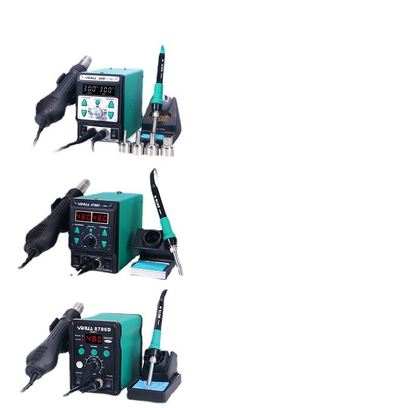谊华899D热风焊台二合一8786D可调温恒温电烙铁手机维修拆焊台