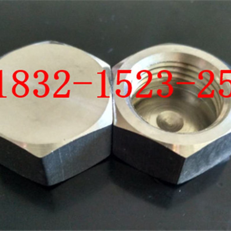 304不锈钢六角内丝管帽堵头封头螺帽公制螺纹M24M25M27M28M30*1.5