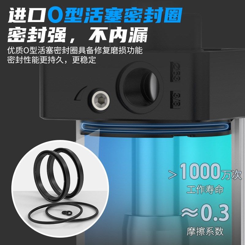 新款标准气缸大全大推力小型气动SC32/40/50/63/80*100X125-160X2