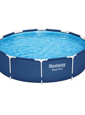 Bestway 56406圆形管架水池套装 家庭支架游泳池免充气便携式水池