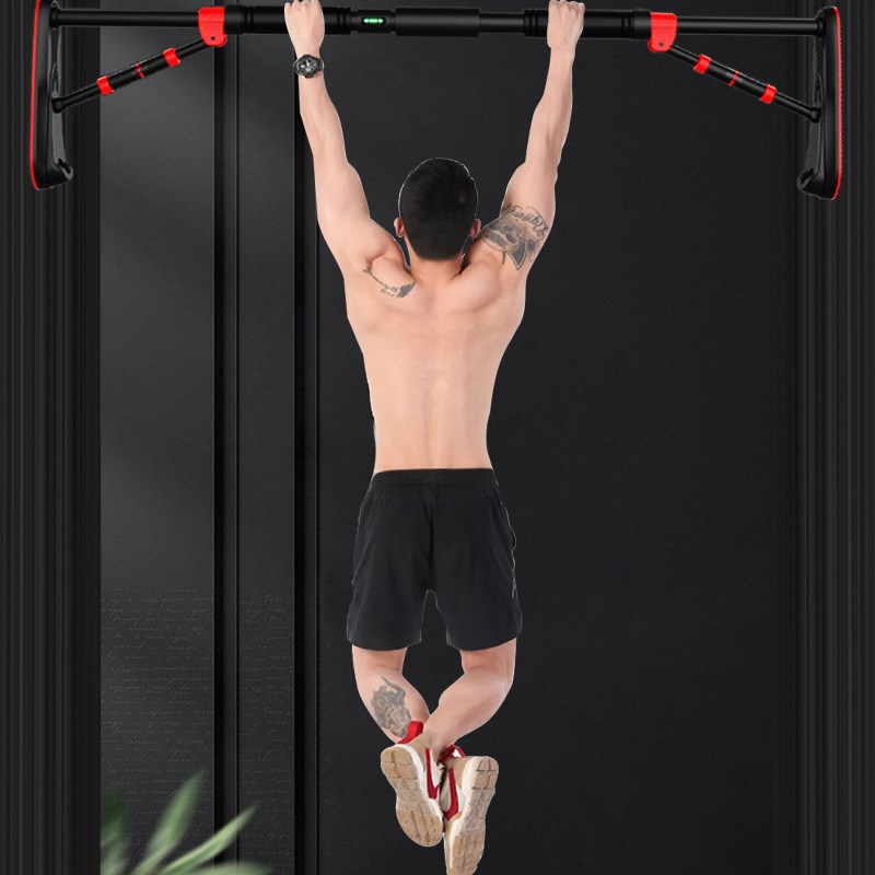 单杠家用室内健身门上吊杆拉伸吊环大人家庭引体向上器门框免打孔