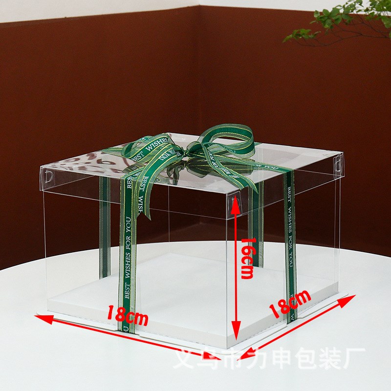 4寸6寸8寸生日蛋糕盒透明蛋糕打包盒 野餐盒蛋糕盒