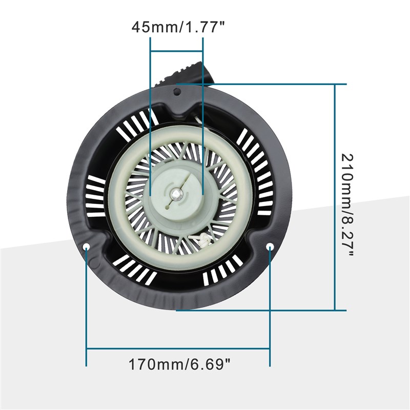 GOOFIT 拉动式启动器启动割草机/耕耘机的电缆启动器手拉盘