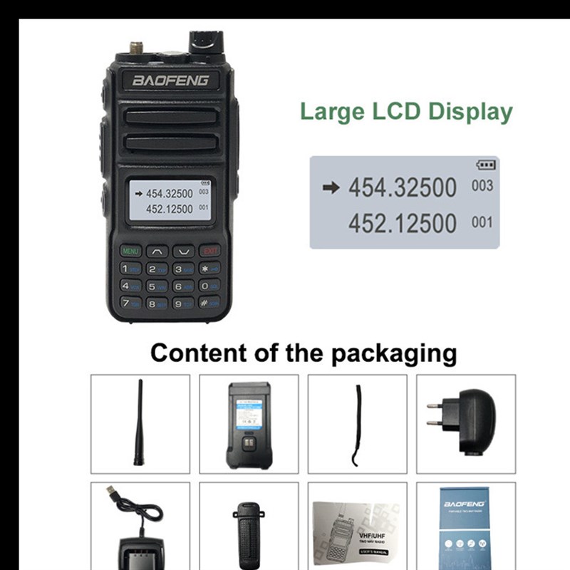 宝锋BF-UV13对讲机双段P15对讲机户外民用自驾游迷你调频手台