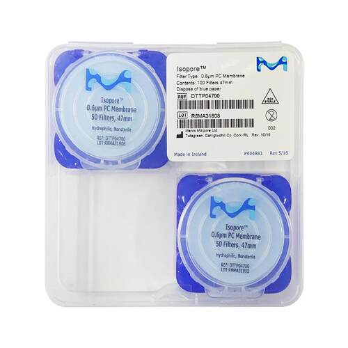 Millipore密理博 Isopore表面PC聚碳酸酯DTTP04700滤膜47mm 0.6um