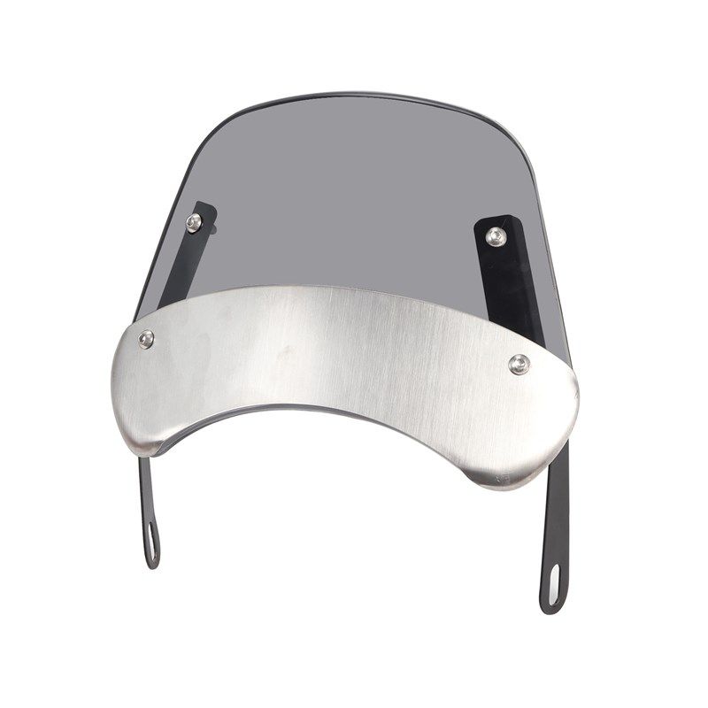 摩托车电动车小牛改装大灯挡风玻璃罩 复古前照大灯通用挡风板