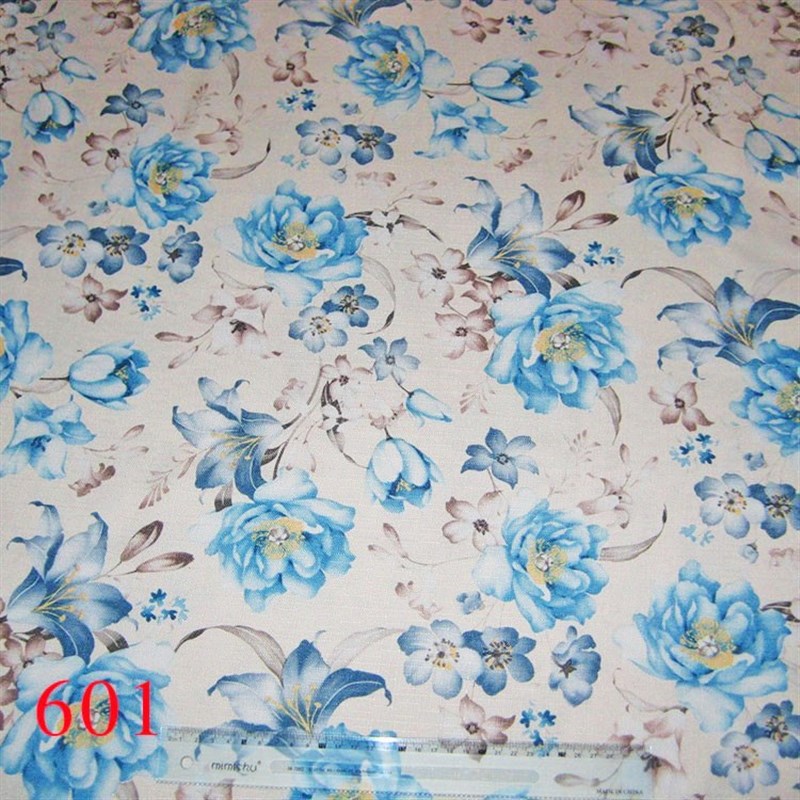 无弹工艺品布300D*450D竹麻印花布 红色腰果花型十字格竹麻印花布