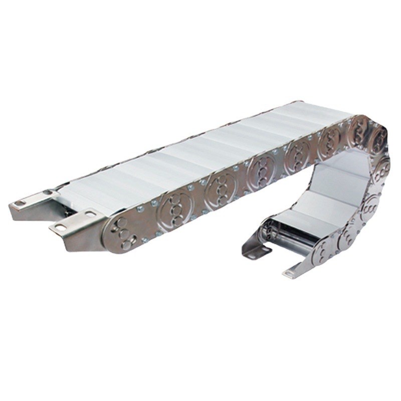 工厂金属钢制拖链工程机床设备不锈钢坦克链机械拖链厂家直供