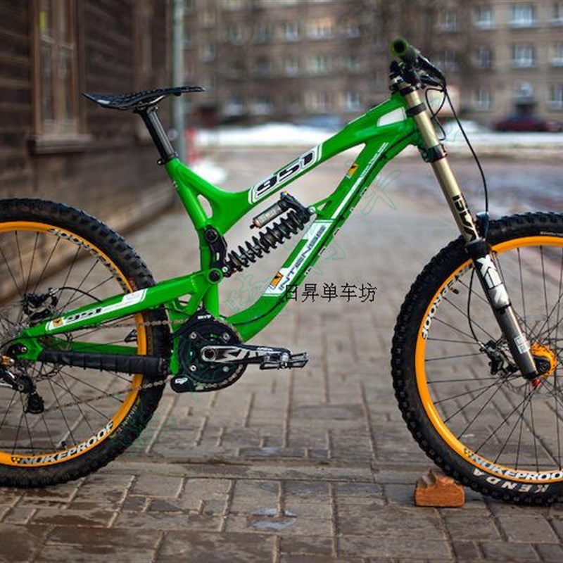 自行车贴纸 山地车雕刻镂空前叉贴纸 前叉贴 转印前叉反光贴纸